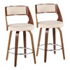 Cecina 26'' Fixed-Height Counter Stool - Set of 2
