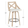 Charlotte 26" Fixed Height Counter Stool - Set of 2
