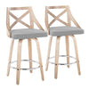 Charlotte 26" Fixed-Height Counter Stool - Set of 2