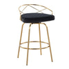 Charlotte Glam 26" Fixed-Height Counter Stool - Set of 2