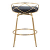Charlotte Glam 26" Fixed-Height Counter Stool - Set of 2