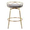 Charlotte Glam 26" Fixed-Height Counter Stool - Set of 2