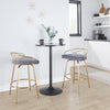Charlotte Glam 26" Fixed-Height Counter Stool - Set of 2