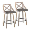Charlotte 26" Fixed-Height Counter Stool - Set of 2
