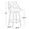 Charlotte 26" Fixed-Height Counter Stool - Set of 2