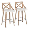 Charlotte 26" Fixed-Height Counter Stool - Set of 2