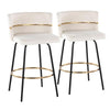 Cinch Claire 26" Fixed-Height Counter Stool - Set of 2