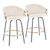 Claire 26" Fixed Height Counter Stool - Set of 2