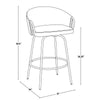 Claire 26" Fixed-Height Counter Stool - Set of 2