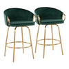 Claire 26" Fixed Height Counter Stool - Set of 2