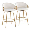 Claire 26" Fixed-Height Counter Stool - Set of 2