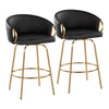 Claire 26" Fixed-Height Counter Stool - Set of 2