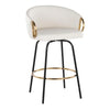 Claire 26" Fixed-Height Counter Stool - Set of 2
