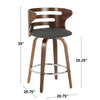 Cosini 26" Fixed-Height Counter Stool - Set of 2