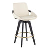 Cosmo Swivel Fixed-Height Counter Stool - Set of 2