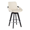 Cosmo Swivel Fixed-Height Counter Stool - Set of 2