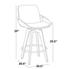 Cosmo 26" Fixed-Height Counter Stool