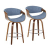 Curvini 26'' Fixed-Height Counter Stool - Set of 2