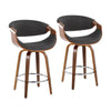 Curvini 26'' Fixed-Height Counter Stool - Set of 2