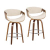Curvini 26'' Fixed-Height Counter Stool - Set of 2