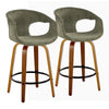 Curva 26" Fixed-Height Counter Stool - Set of 2