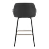 Daniella Upholstered 26" Fixed-Height Counter Stool - Set of 2