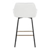 Daniella Upholstered 26" Fixed-Height Counter Stool - Set of 2