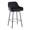 Daniella Upholstered 26" Fixed-Height Counter Stool - Set of 2