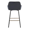 Daniella Upholstered 26" Fixed-Height Counter Stool - Set of 2