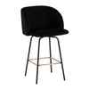Fran 26" Swivel Fixed-Height Counter Stool - Set of 2