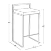 Fuji Stacker 26" Fixed-Height Counter Stool - Set of 3