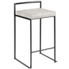 Fuji Stacker 26" Fixed-Height Counter Stool - Set of 3