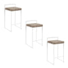 Fuji Stacker 26" Fixed-Height Counter Stool - Set of 3