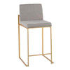Fuji High Back 26" Fixed-Height Counter Stool - Set of 3