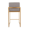 Fuji High Back 26" Fixed-Height Counter Stool - Set of 3