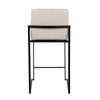 Fuji High Back 26" Fixed-Height Counter Stool - Set of 3