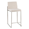 Fuji High Back 26" Fixed-Height Counter Stool - Set of 3