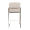 Fuji High Back 26" Fixed-Height Counter Stool - Set of 3