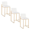 Fuji High Back 26" Fixed-Height Counter Stool - Set of 3