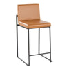Fuji High Back 26" Fixed-Height Barstool - Set of 2