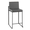Fuji High Back 26" Fixed-Height Counter Stool - Set of 3