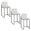 Fuji High Back 26" Fixed-Height Counter Stool - Set of 3