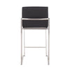Fuji High Back 26" Fixed-Height Counter Stool - Set of 3
