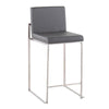 Fuji High Back 26" Fixed-Height Counter Stool - Set Of3