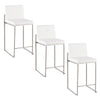 Fuji High Back 26" Fixed-Height Counter Stool - Set of 3