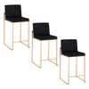 Fuji High Back 26" Fixed-Height Counter Stool - Set of 3