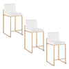 Fuji High Back 26" Fixed-Height Counter Stool - Set of 3