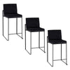 Fuji High Back 26" Fixed-Height Counter Stool - Set of 3