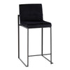 Fuji High Back 26" Fixed-Height Counter Stool - Set of 3