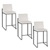 Fuji High Back 26" Fixed-Height Counter Stool - Set of 3